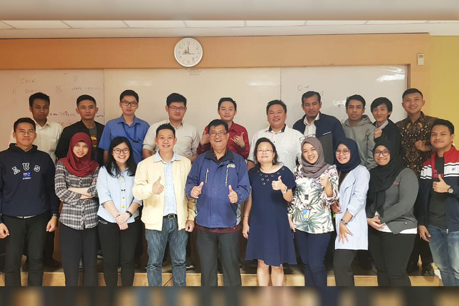Our photo together with graduate program of Information Systems students at Bina Nusantara Anggrek University. Thank you !
